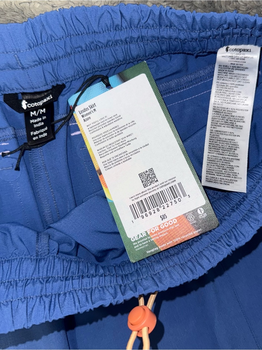 COTOPAXI LOSDOS SKIRT IN AZURE - Picture 3 of 7